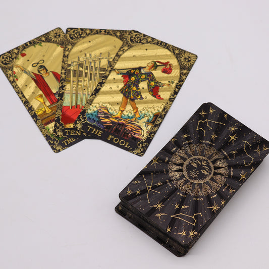 Let the Magic Begin Tarot Deck | Luxurious Foil Deck & Guidebook in Gift Box - Crystal Nest