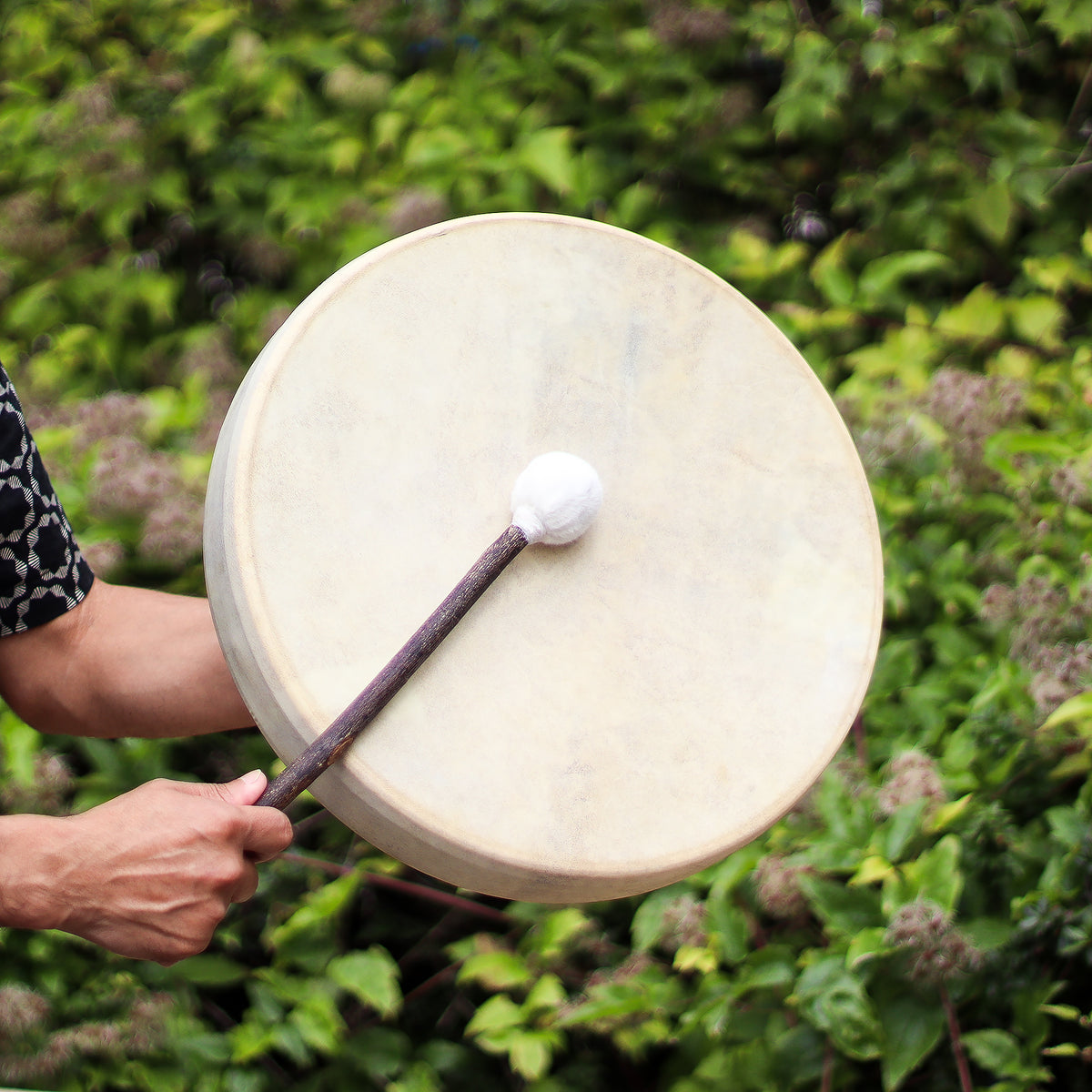 Spirit of the Bear Shaman Drum | 40cm Tunable Frame Drum - Crystal Nest