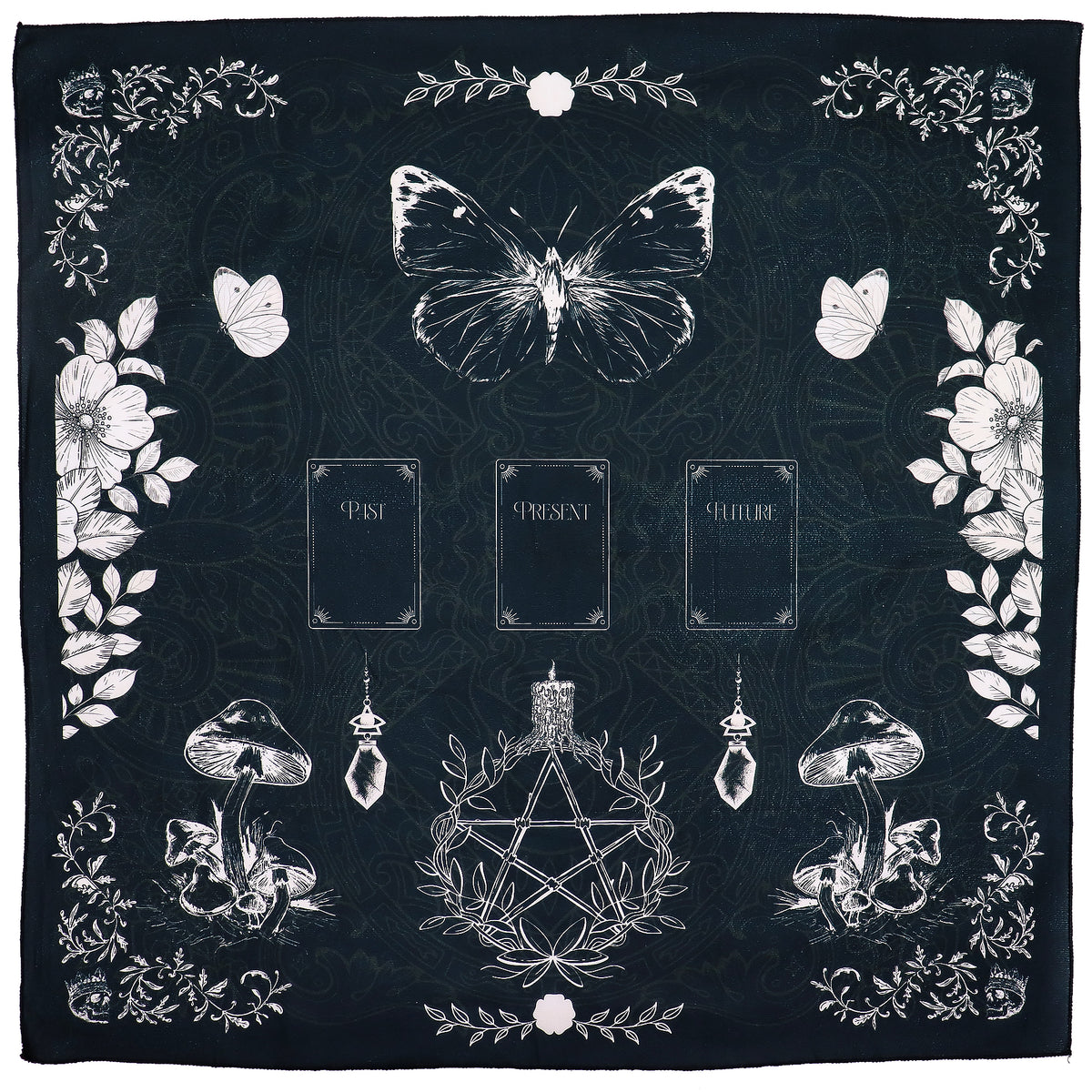 Witch’s Garden Tarot & Oracle Card Reading Cloth - Crystal Nest