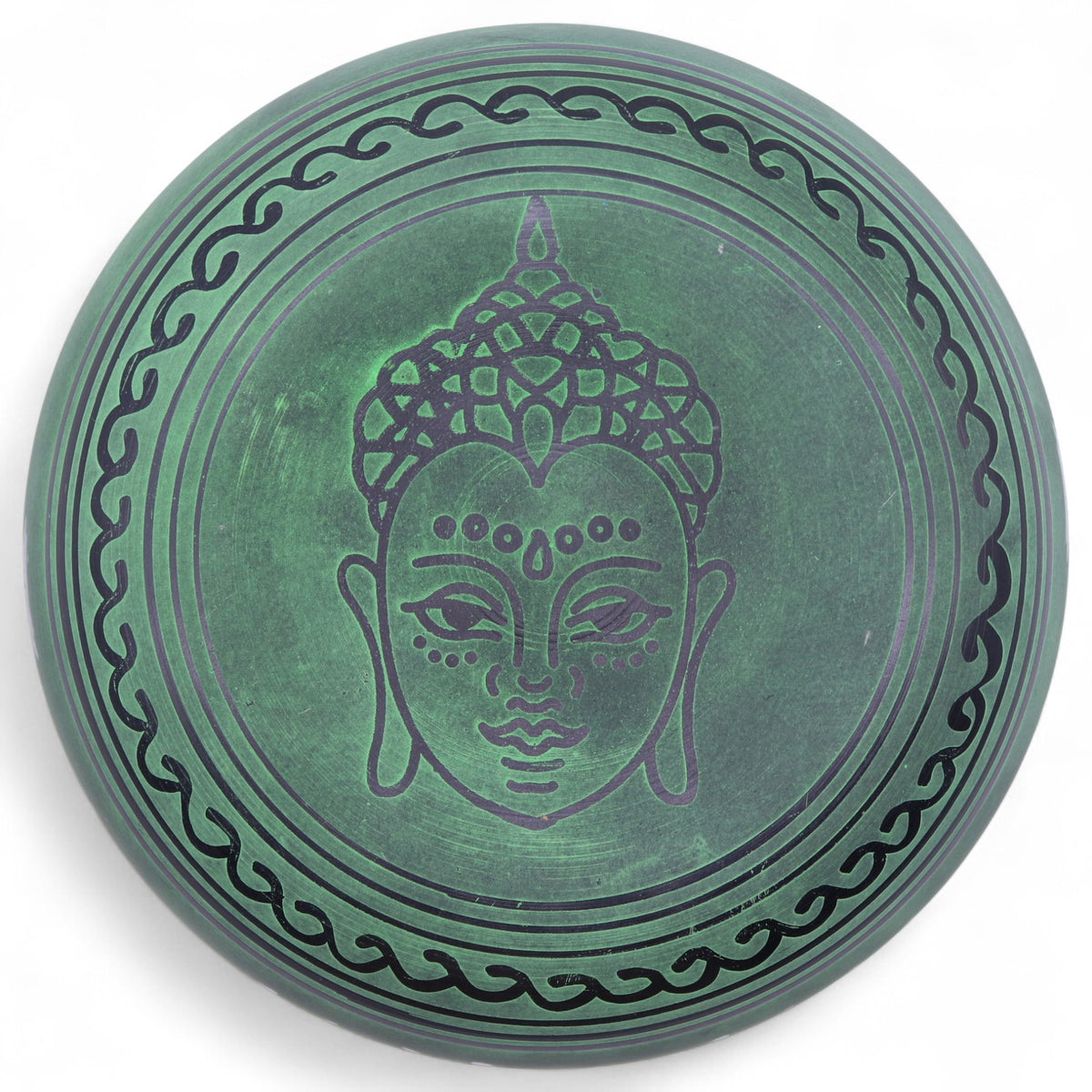 Moss Green Singing Bowl | Extra Loud Sound Healing & Meditation Bowl - Crystal Nest