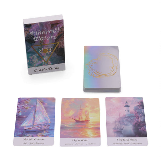 Ethereal Waters Oracle Cards | Sirens, Moonlight & Ocean Energy Deck - Crystal Nest
