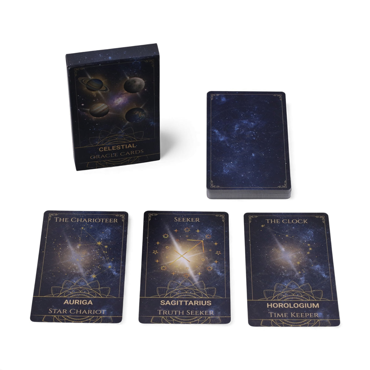 Celestial Galaxy Oracle Cards | Cosmic Energy & Astrology Guidance Deck - Crystal Nest