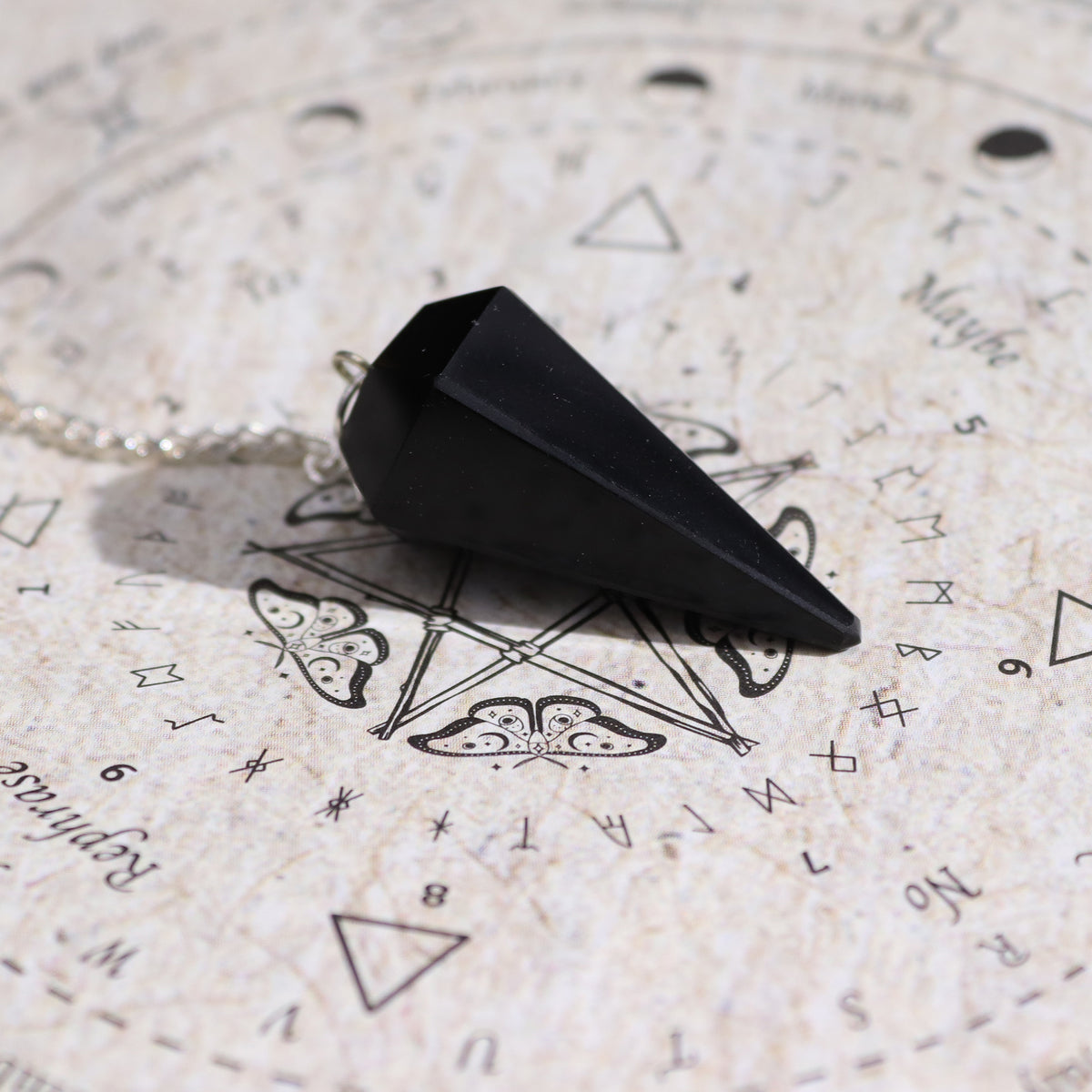 Ancient Witch Success Spell Incense | Oud with Black Obsidian Pendulum & Divination Map - Crystal Nest