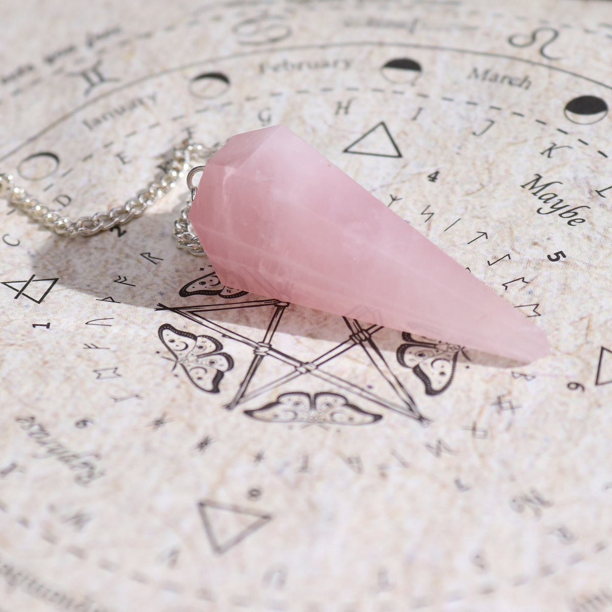 Ancient Witch Love Spell Incense | Oud with Rose Quartz Pendulum & Divination Map - Crystal Nest