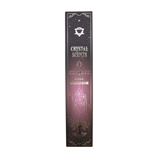 Rose Quartz Crystal & Rose Scented Smudge Incense