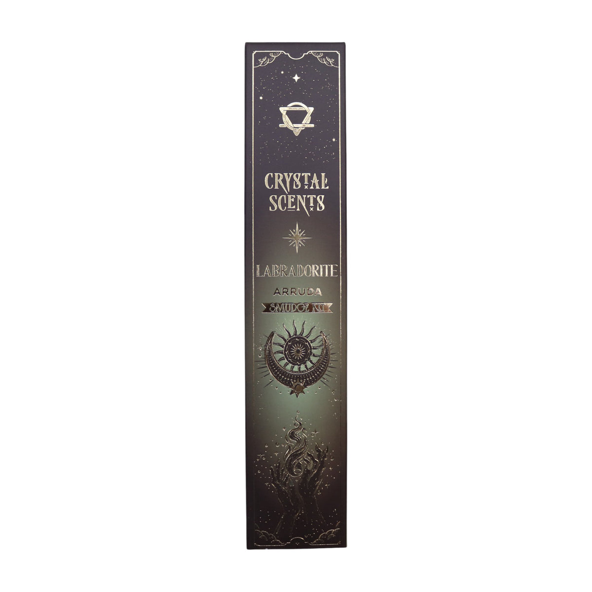 Labradorite Crystal & Arruda Scented Smudge Incense - Crystal Nest