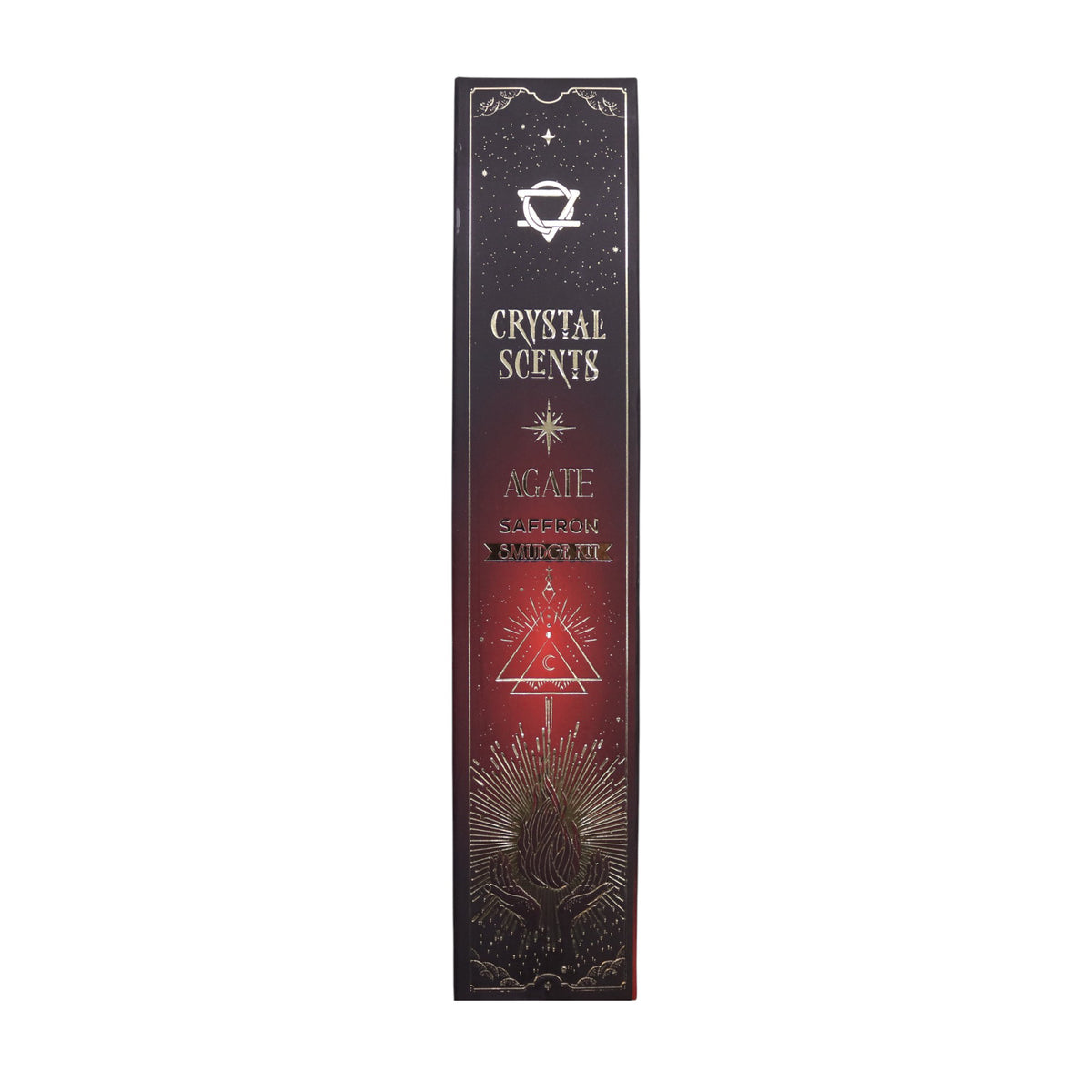 Red Agate Crystal & Saffron Scented Smudge Incense - Crystal Nest