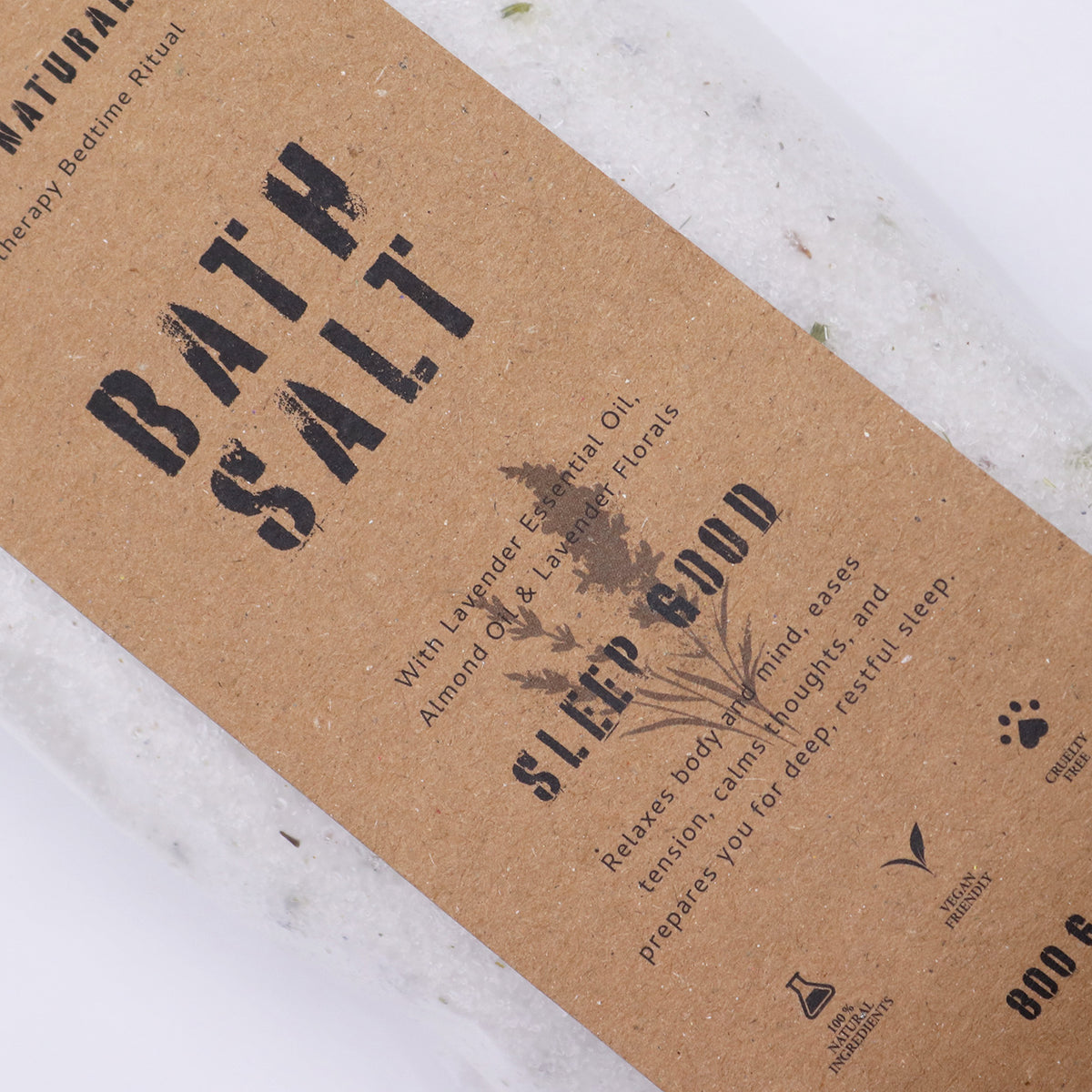 Sleep Good Lavender & Almond Epsom Bath Salts | 800g - Crystal Nest