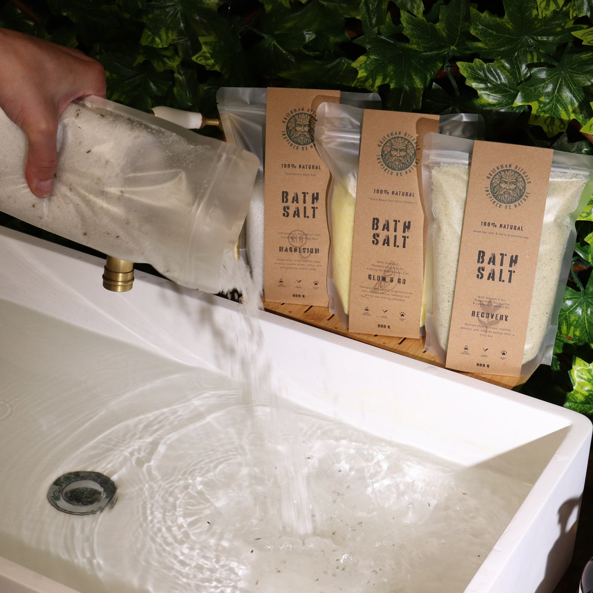 Sleep Good Lavender & Almond Epsom Bath Salts | 800g - Crystal Nest