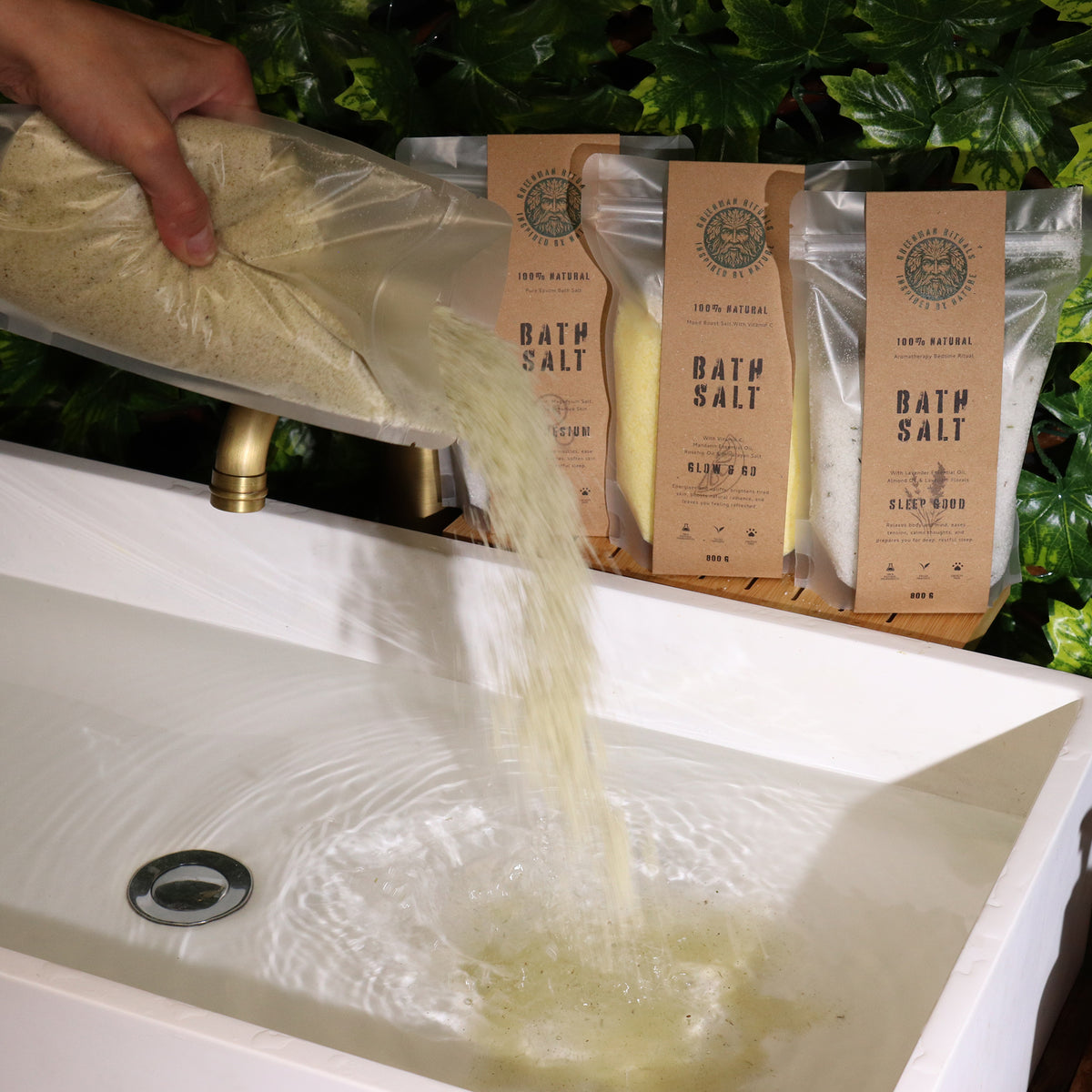 Recovery Menthol Aromatherapy Epsom Bath Salts | 800g - Crystal Nest