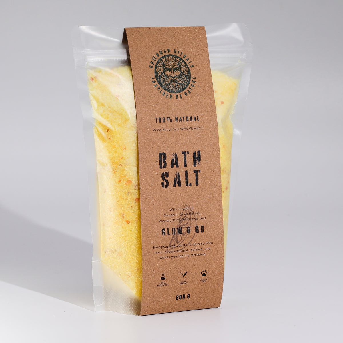 Glow & Go Vitamin C & Mandarin Epsom Bath Salts | 800g - Crystal Nest