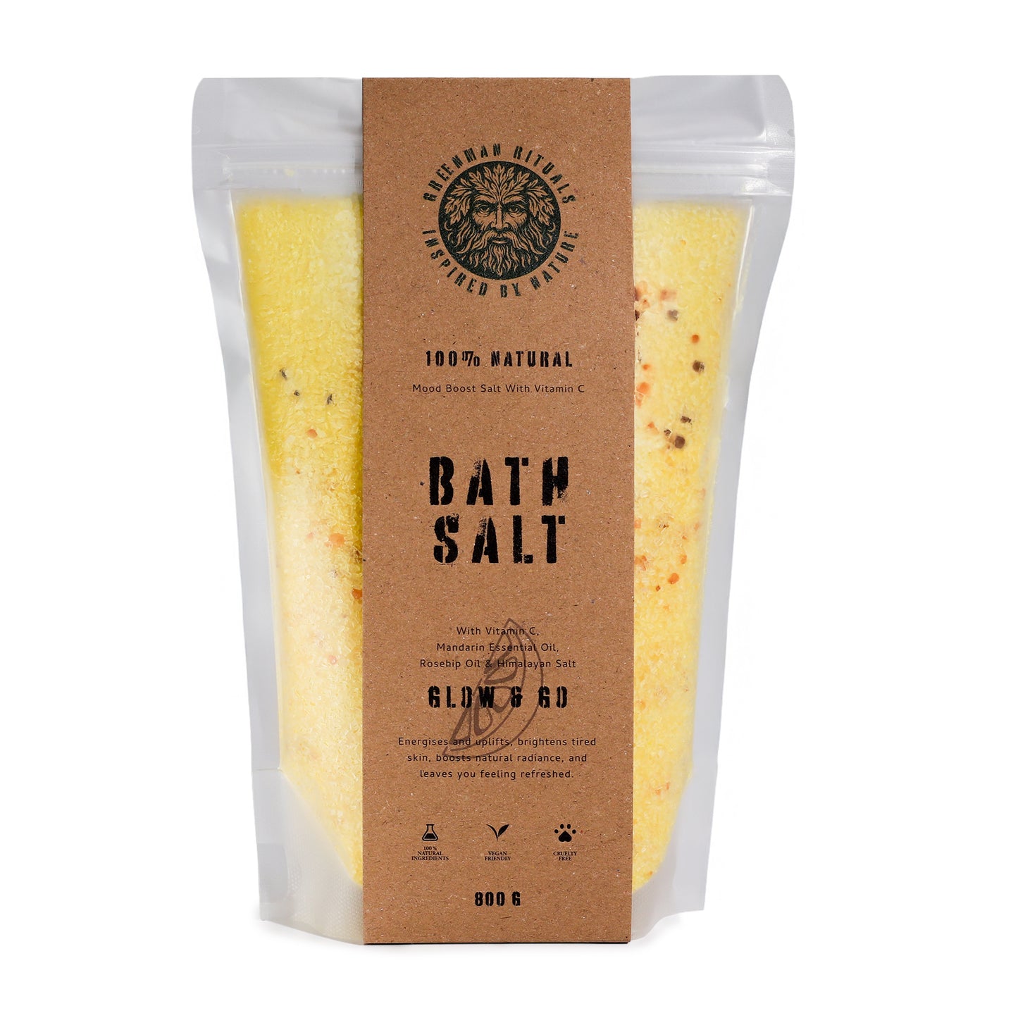 Glow & Go Vitamin C & Mandarin Epsom Bath Salts | 800g