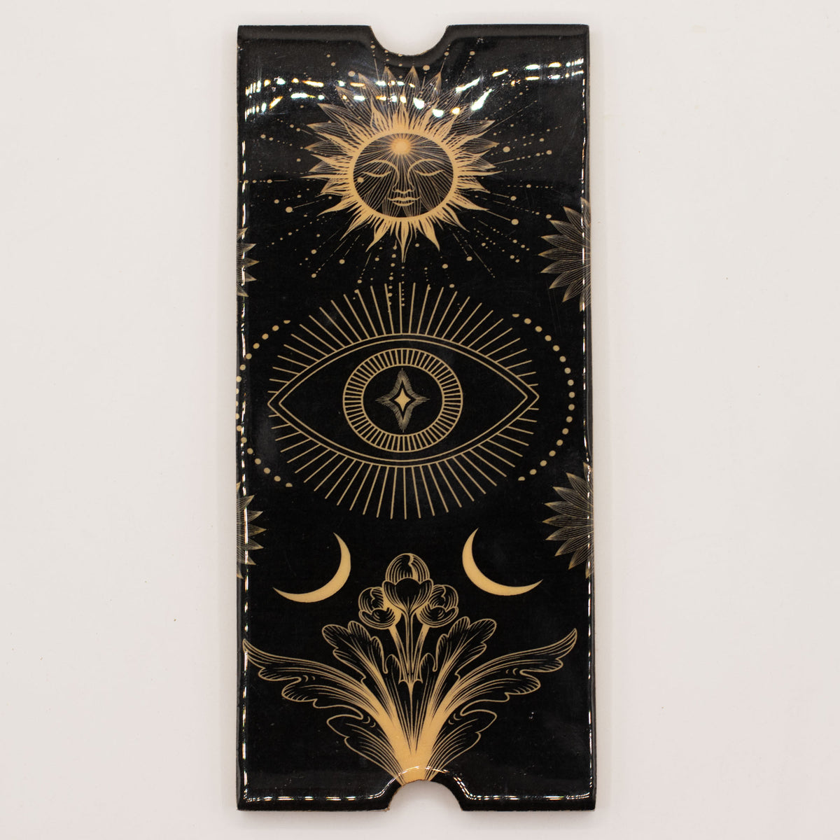 Tarot Storage & Reading Box | 4-Section Wooden Ritual Organiser with Card Holder - Crystal Nest