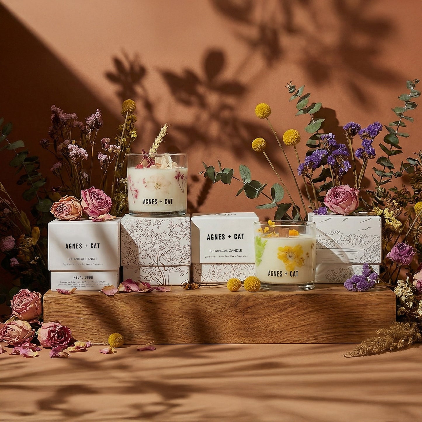 Rydal Oudh Botanical Soy Candle | Warm Woodland Luxury Candle - Crystal Nest