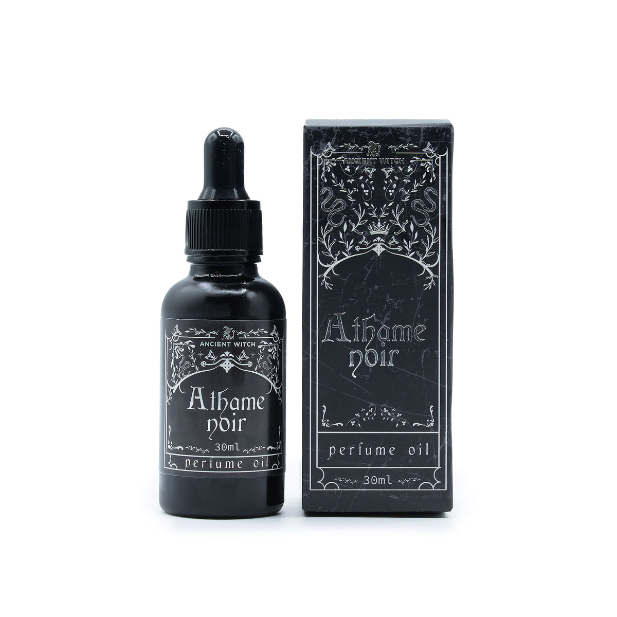 Athame Noir Perfume Oil | Iris, Neroli & Musk Ritual Fragrance | 30ml - Crystal Nest