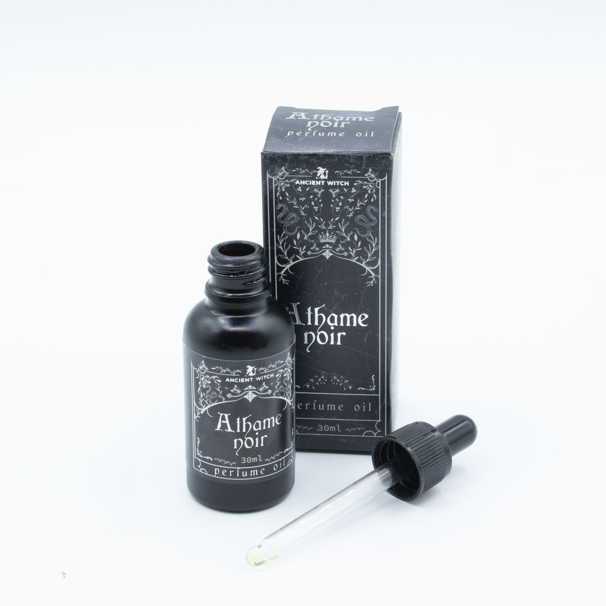 Athame Noir Perfume Oil | Iris, Neroli & Musk Ritual Fragrance | 30ml - Crystal Nest