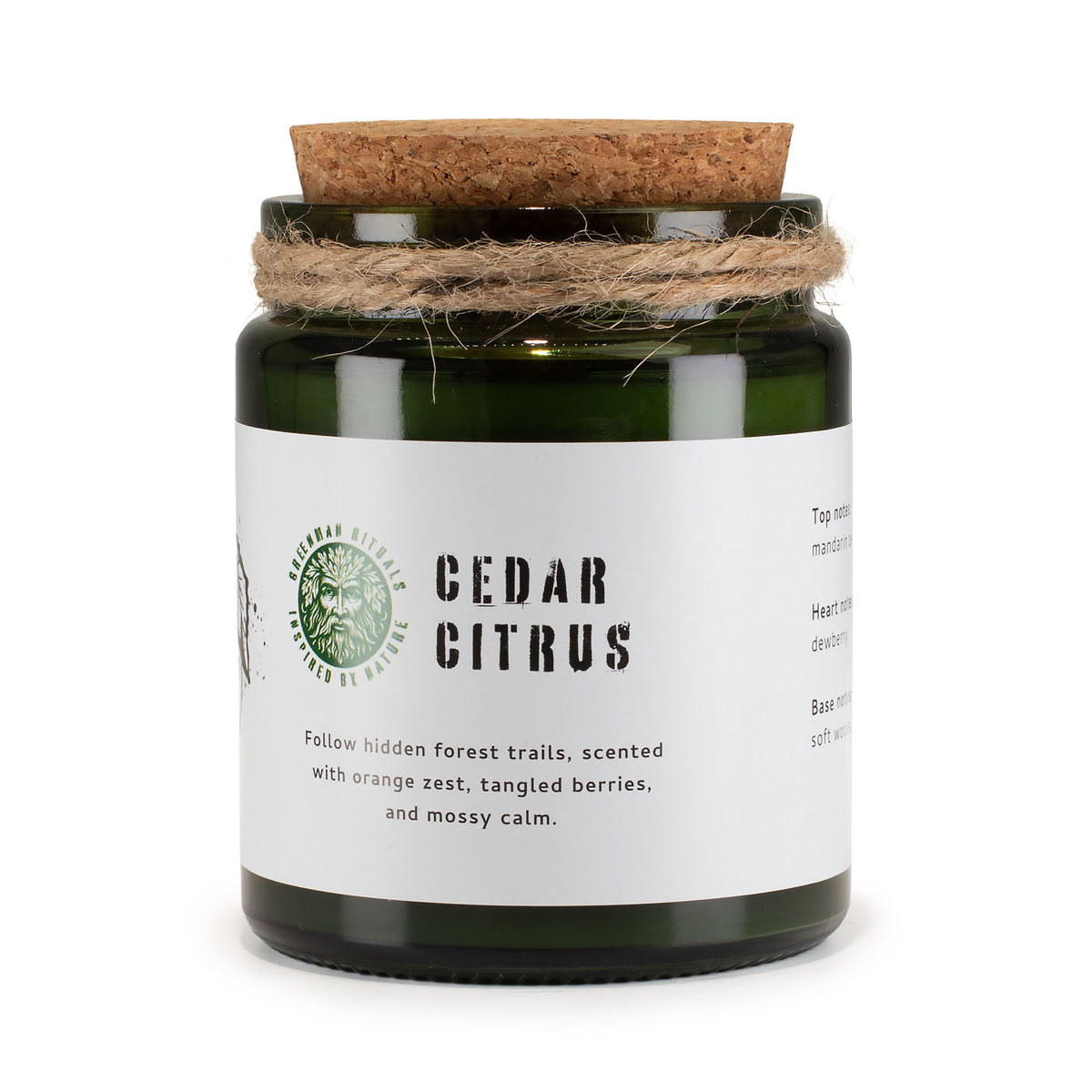 Cedar Citrus Woodwick Soy Candle - Crystal Nest