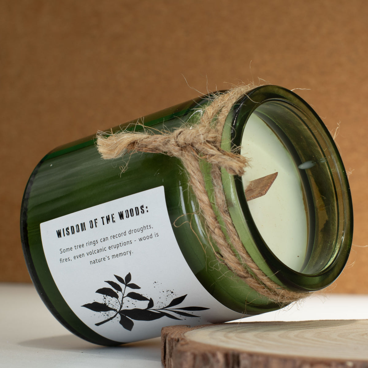 Sage & Mintwood Woodwick Soy Candle - Crystal Nest