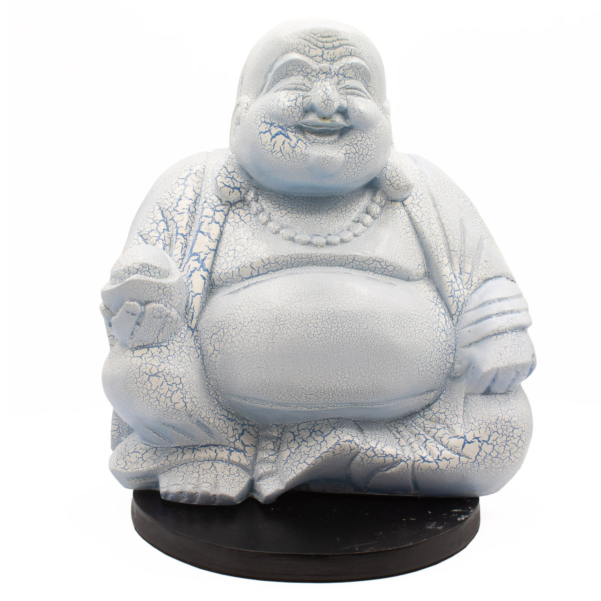 Joyful Buddha Glow Lamp – Sky Blue - Crystal Nest