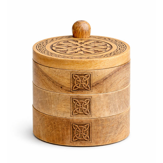 3 Tier Revolving Storage Box | Crystal & Jewellery Organiser - Crystal Nest