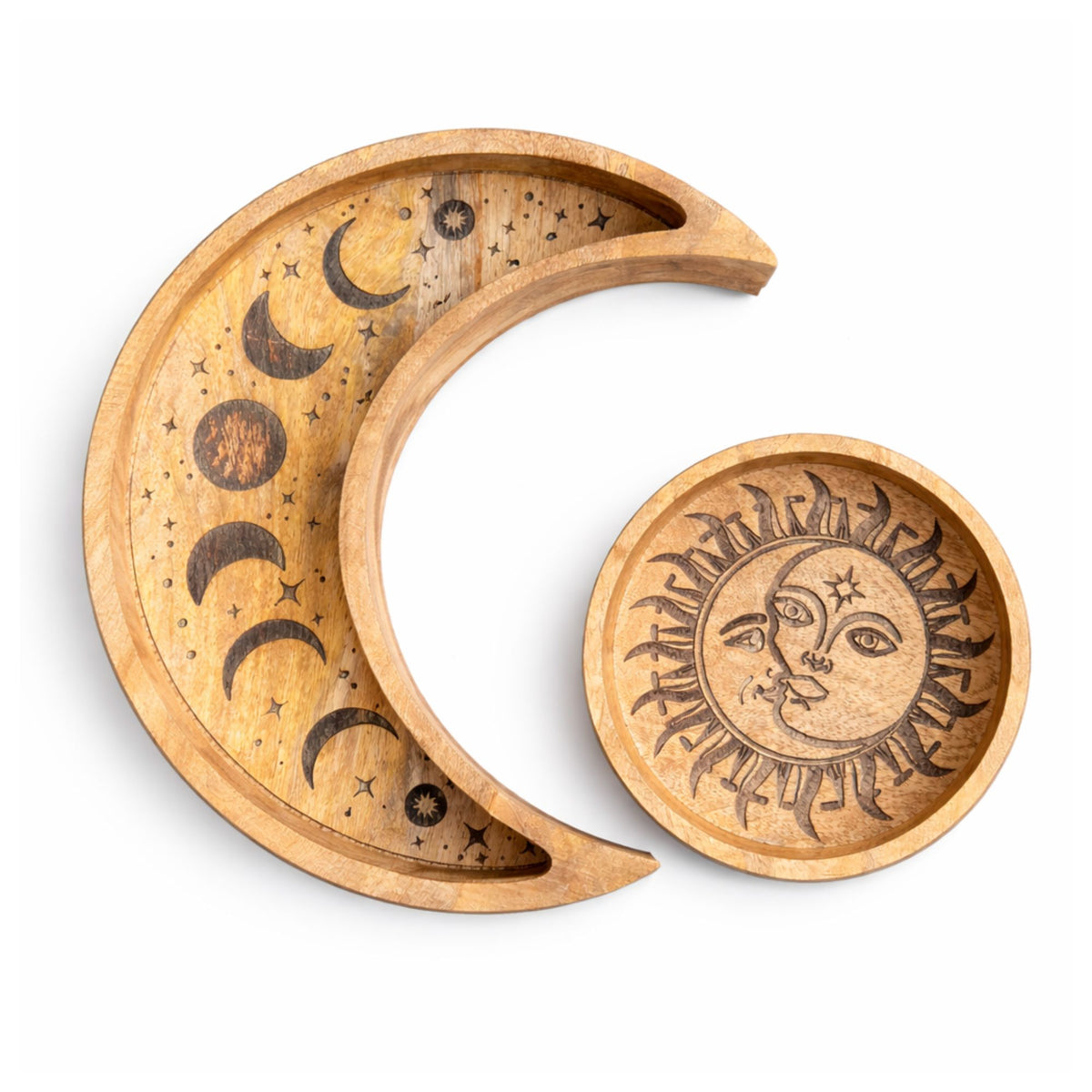 Sun & Moon Nested Display Tray Set - Crystal Nest