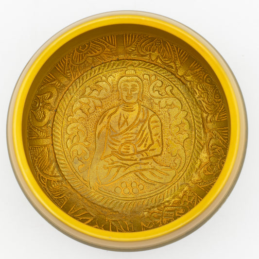 Buddha Tree of Life Singing Bowl | Large Aluminium Meditation Bowl