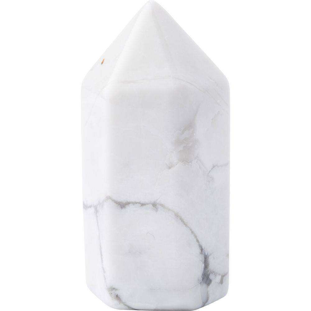 White Howlite Polished Point - Crystal Nest
