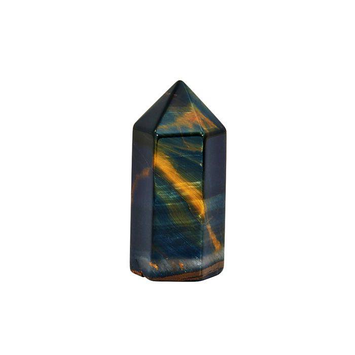 Golden Blue Tiger Eye Polished Point - Crystal Nest
