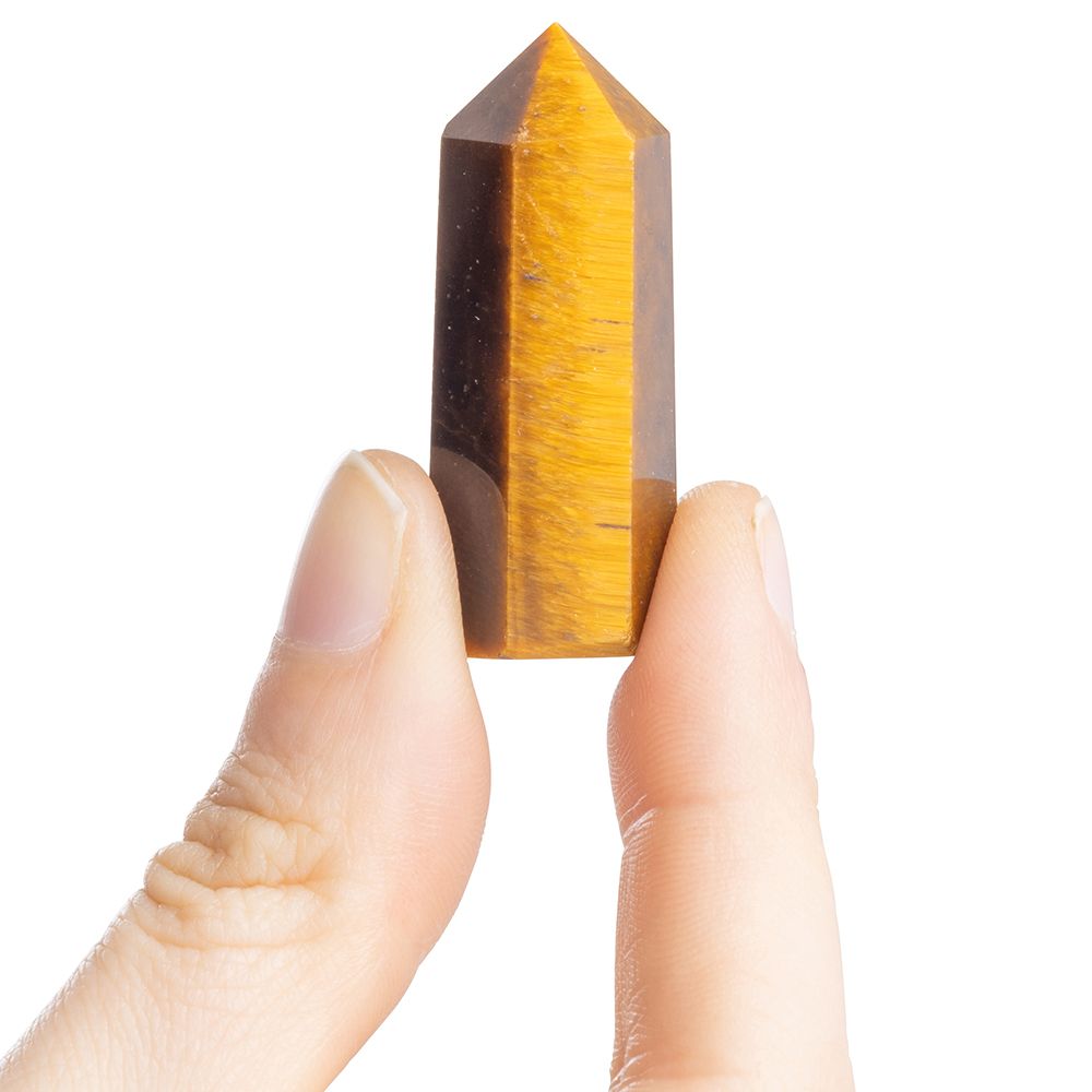 Golden Tiger Eye Polished Point - Crystal Nest