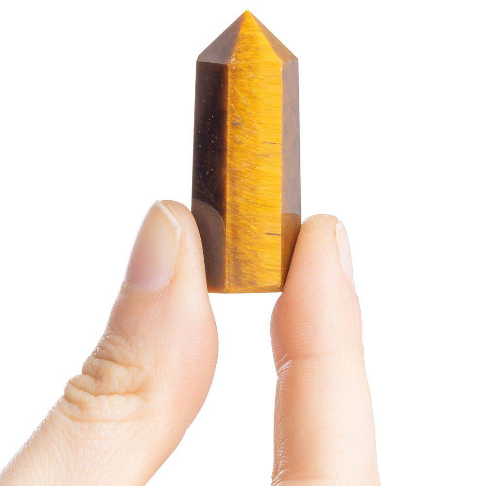Golden Tiger Eye Polished Point - Crystal Nest