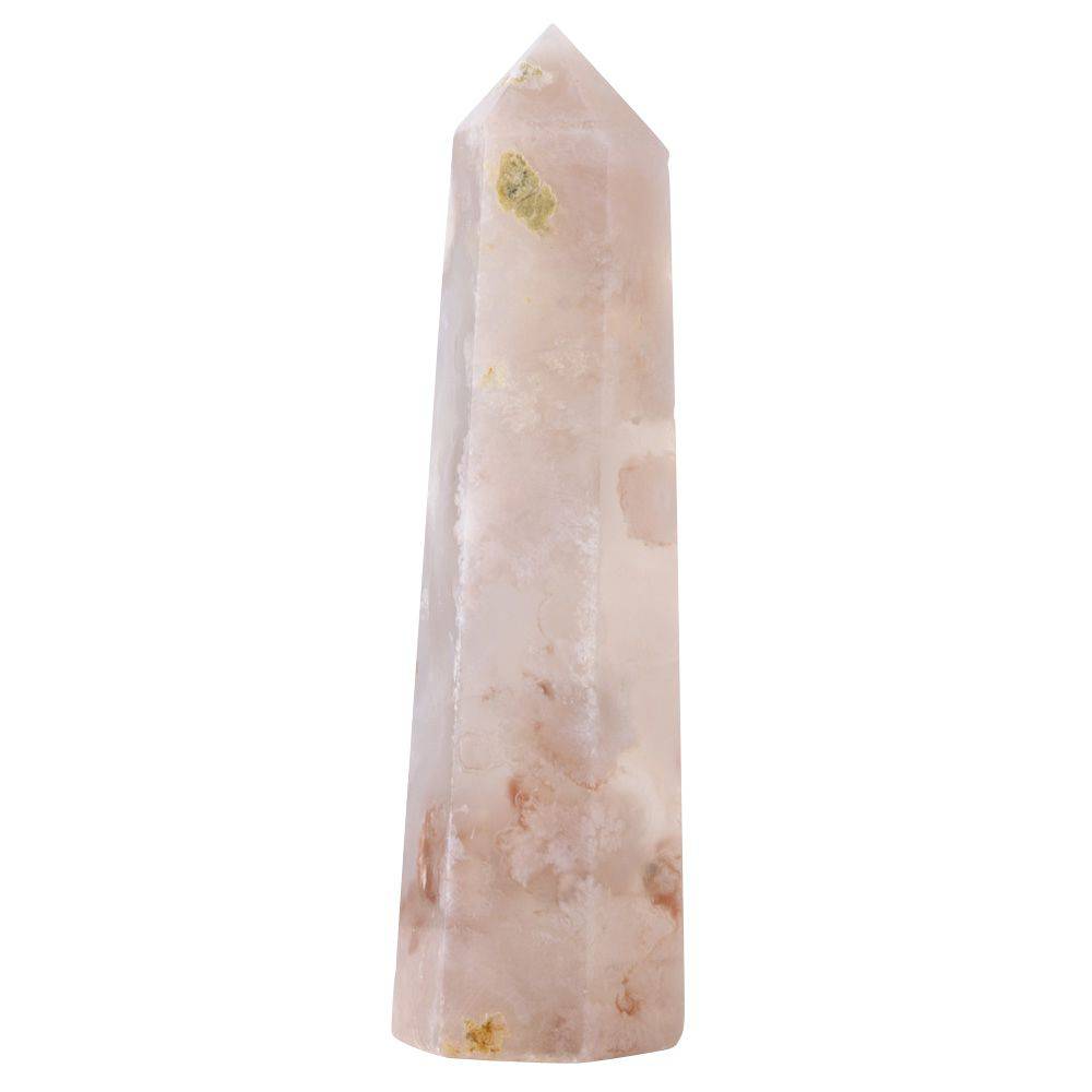 Flower Agate Polished Point - Crystal Nest