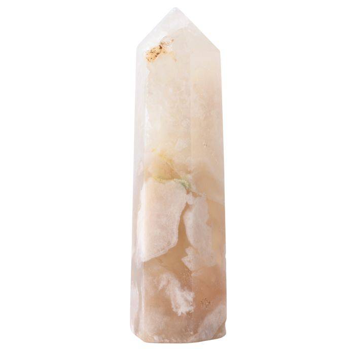 Flower Agate Polished Point - Crystal Nest