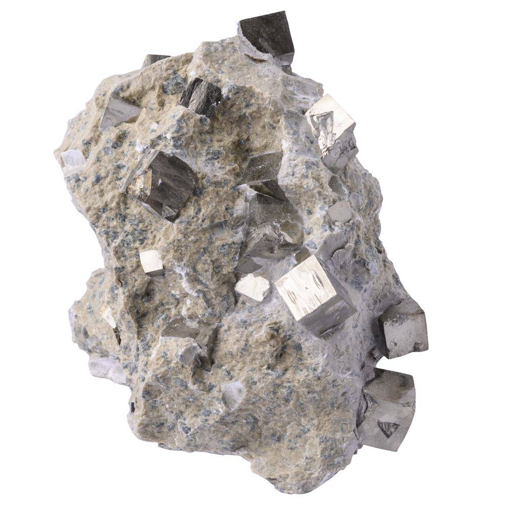 Pyrite Cubes in Matrix - Large - Crystal Nest