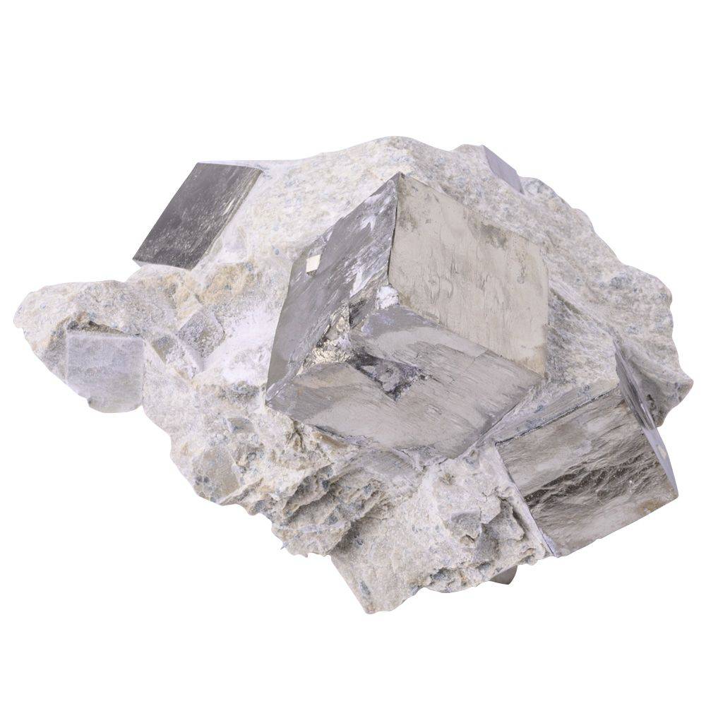 Pyrite Cubes in Matrix - Large - Crystal Nest