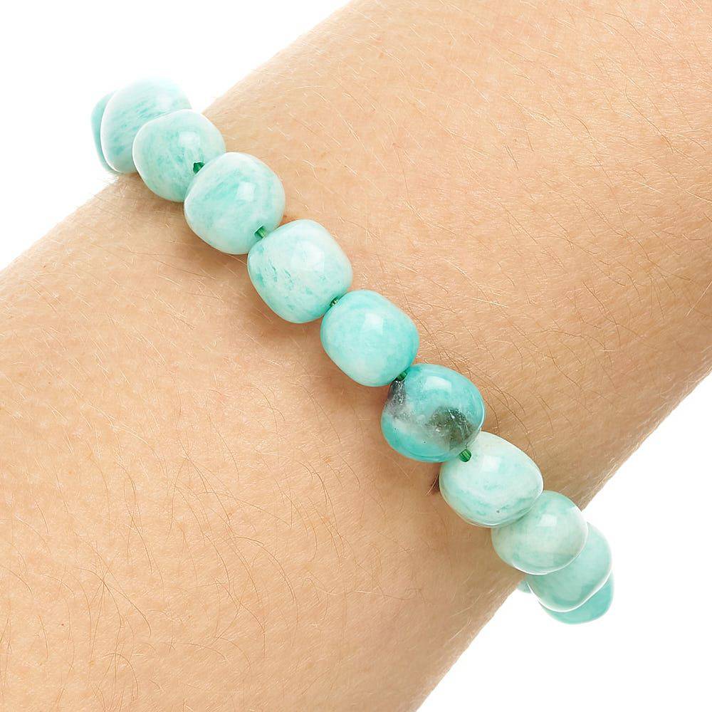 Amazonite Tumblestone Bracelet - Crystal Nest