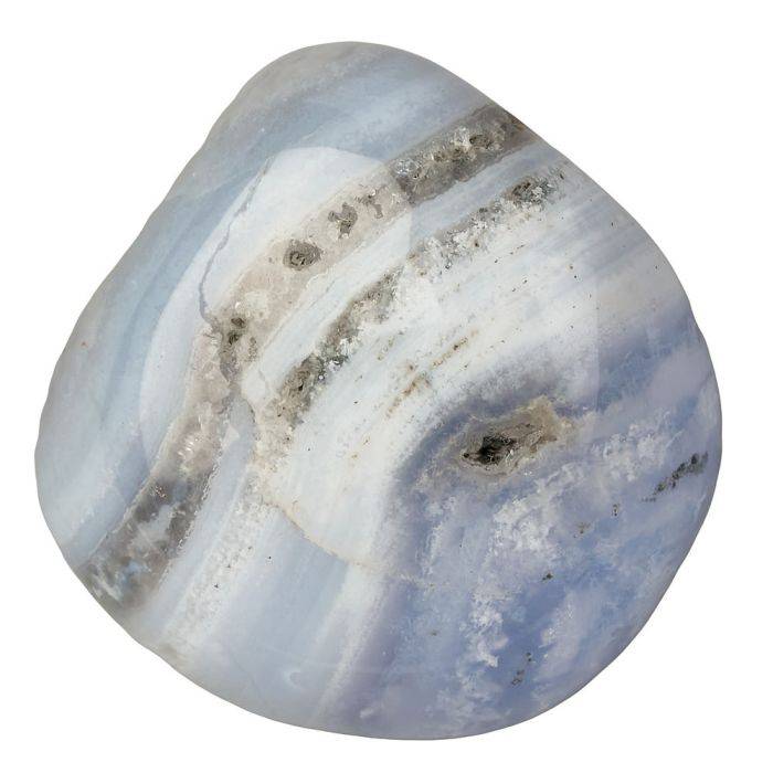 Blue Lace Agate Tumblestone - Medium - Crystal Nest