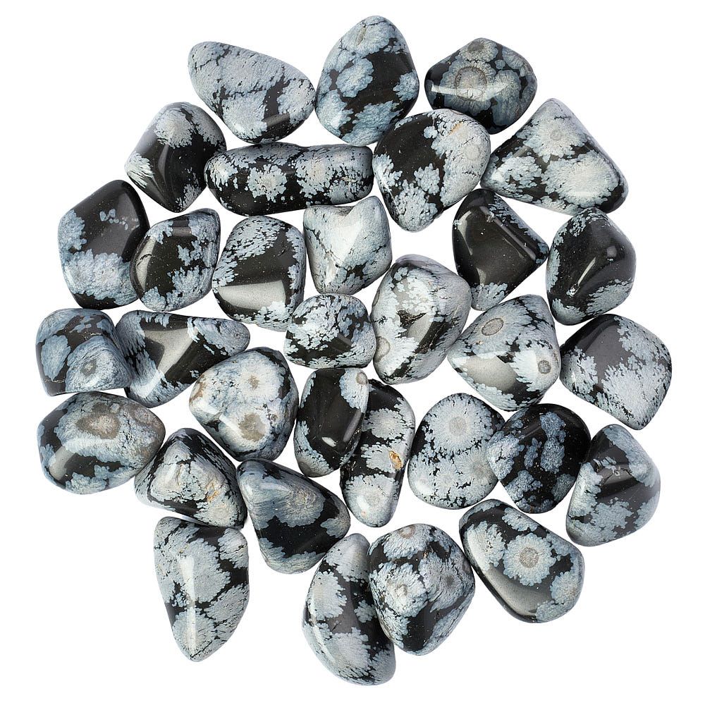 Snowflake Obsidian Tumblestone - Medium - Crystal Nest
