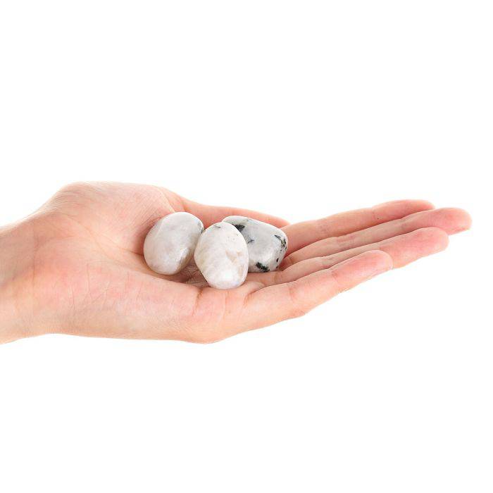 Rainbow Moonstone Tumblestone - Crystal Nest