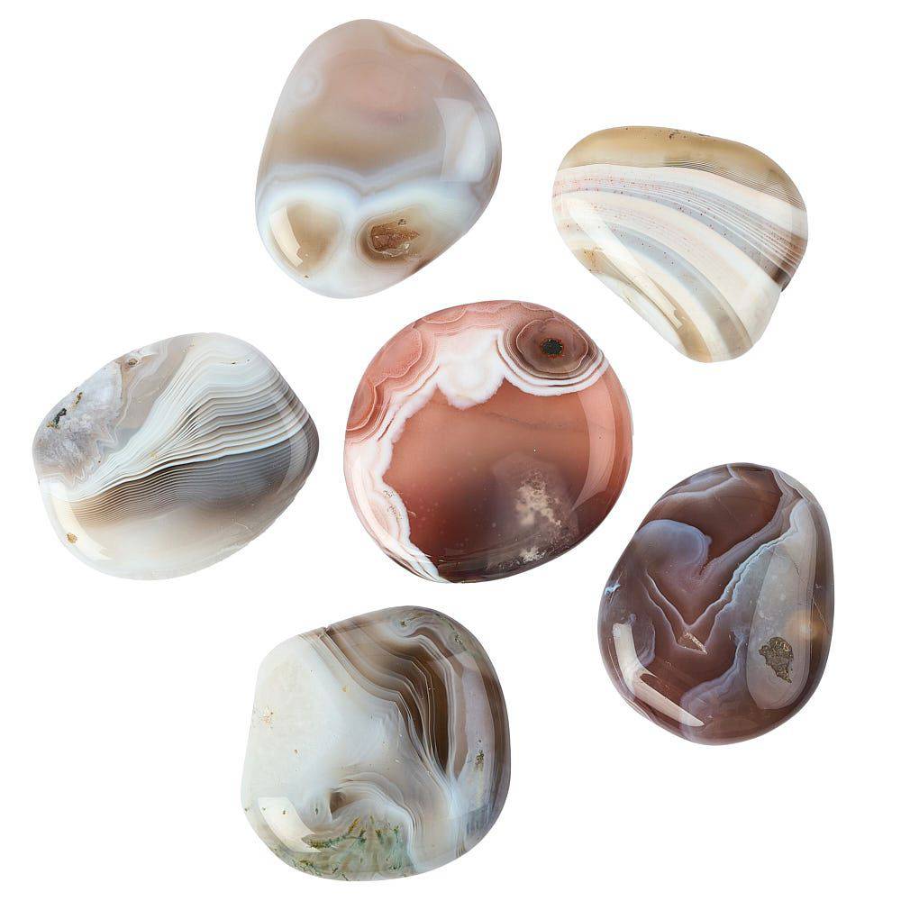 Botswana Agate Smoothstone - Crystal Nest