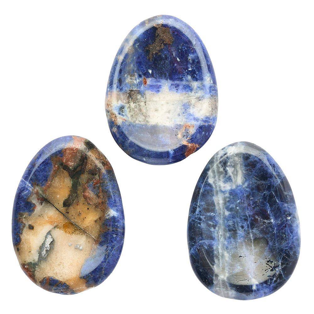 Sodalite Worry Stone - Crystal Nest