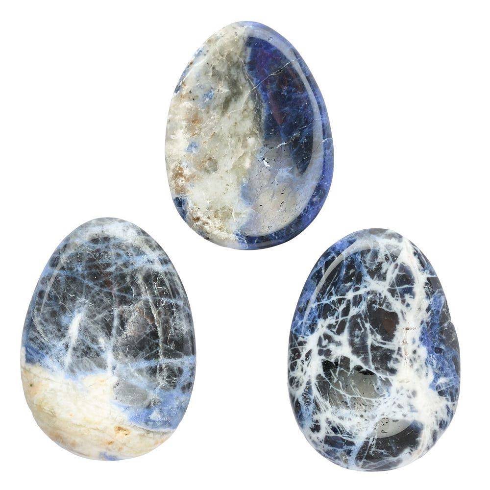 Sodalite Worry Stone - Crystal Nest