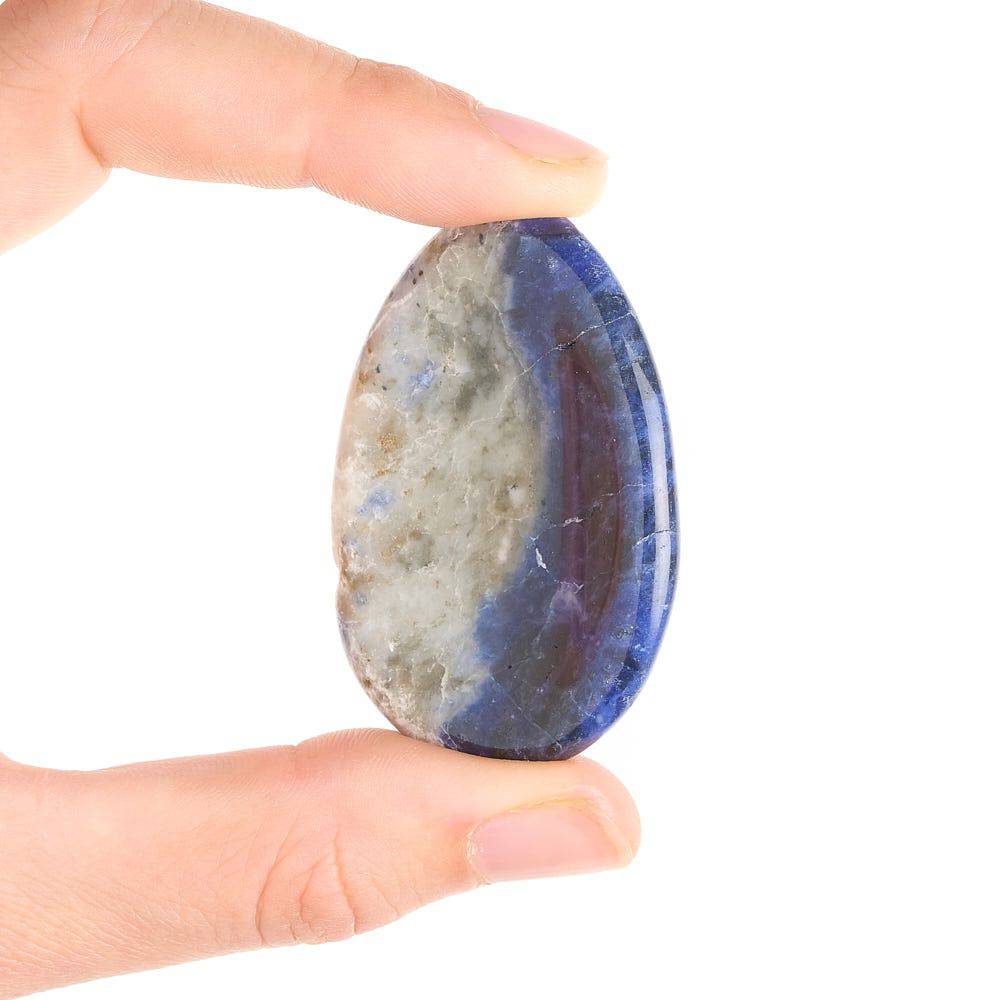 Sodalite Worry Stone - Crystal Nest
