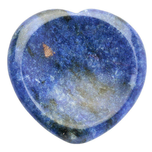 Sodalite Heart Thumb Stone - Crystal Nest