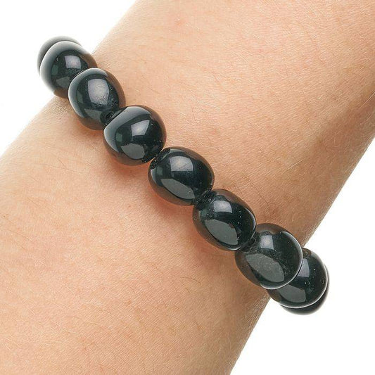 Anthophyllite with Biotitic Tumblestone Bracelet - Crystal Nest