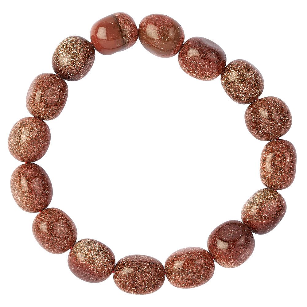 Goldstone Tumblestone Bracelet - Crystal Nest