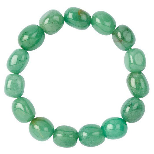 Green Aventurine Tumblestone Bracelet - Crystal Nest