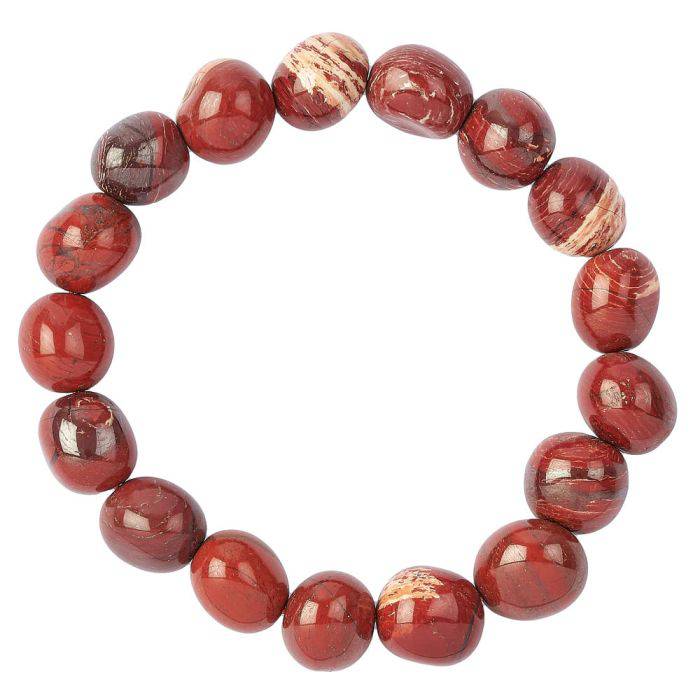 Convoluted Jasper Tumblestone Bracelet - Crystal Nest