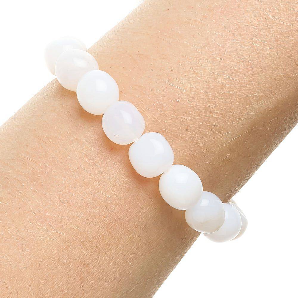 White Opal Tumblestone Bracelet - Crystal Nest