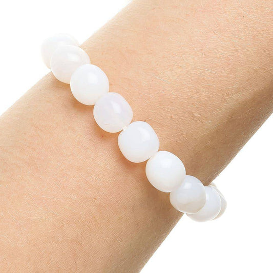 White Opal Tumblestone Bracelet - Crystal Nest