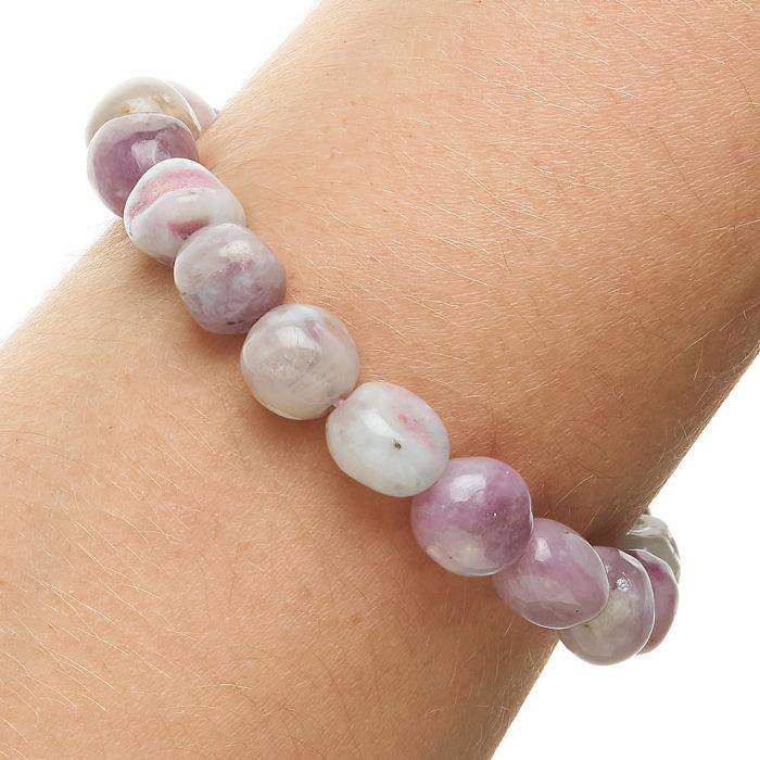Rubellite Tumblestone Bracelet - Crystal Nest